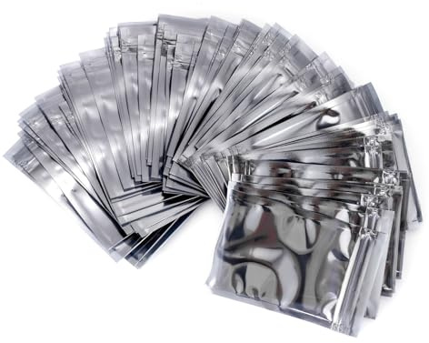 Ellbest 200pcs 3.15x4.72 inch Antistatic Bags