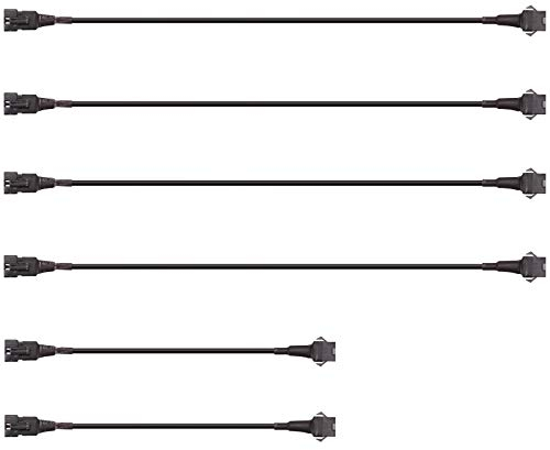 Kinstecks ​​6PCS Neon Akzent Lichter Verlängerungskabel Drahtseil Set für Auto Motorrad Led-Streifen Lichter Kit LED Akzent Licht Multicolor Neon Streifen (4PCS 100 cm, 2PCS 50 cm)