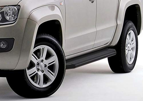 Marchepied en aluminium noir de qualité supérieure avec certification ABE, compatible avec Amarok 2010-2016