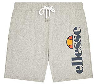 Ellesse Uomo Pantaloni Corti in Pile Bossini, Grey Marl, XL