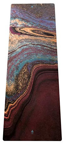 MALA HYBRID Premium Yogamatte Space Oddity aus Naturkautschuk mit Mikrofaser-Oberfläche für Bikram-Yoga, Hot-Yoga, Vinyasa, Crossfit, Pilates, Fitness und andere Workouts