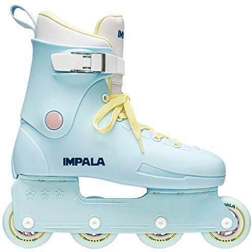 Impala Lightspeed Inline Skate (US 8 / EU 39 / UK 6, Sky Blue/Yellow)