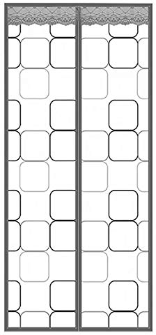 HMHD Insulated Magnetic Screen Door, Household Soundproof Thermal Curtains Full Size Customizable, for French Doors, Greenhouse -A-80x200CM
