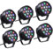 Lixada AC 90-240V 12 LEDs Par Lights 8 Canales RGBW Iluminación de escenario de mezcla de colores con sonido estroboscópico DMX modo activo para discoteca, fiesta de Navidad, lavado de pared (6
