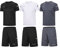 BUYJYA Herren Workout Kleidung Athletic Shorts Set 3er Pack für Basketball Fußball Training Laufen Fitnessstudio, 3er-Pack (schwarz/weiß/grau), XXX-Large