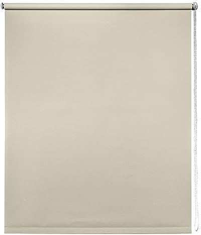 Thermal Blackout Blinds, Natural 240cm (94.48), 165cm Drop - Blackout Roller Blinds For Inside and Outside Recess Fitting - Window Blinds of Multiple Colours and Sizes by New Edge Blinds