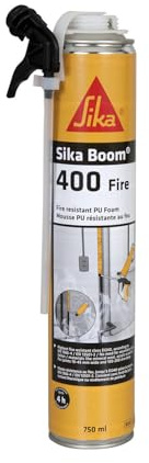 Sika Boom-400 Fire Professioneller feuerfester Polyurethan-Schaum, sowohl für manuelle als auch mit Pistole, Rosa, 750 ml