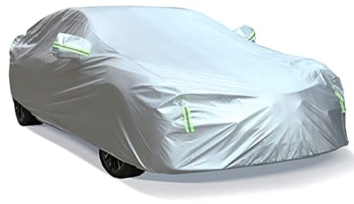 BEXITA Housse pour Auto Bâche Voiture Extérieur Housse Protection Étanche Universelle Bache Automobile Anti-Rayures Protection UV Durable pour Hayon (jusqu'à 430 cm)