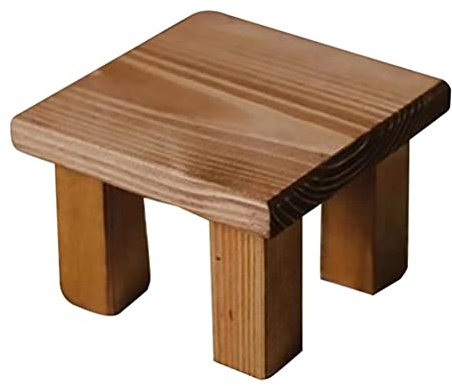 Wooden Photography Props Small Bench Miniature Khaki Stool | Portable, Lightweight Build, Convenient Storage, Decorations and Jewelry Display Stand Use
