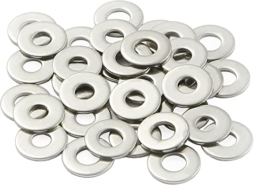 AMLOOPH Unterlegscheiben M3, Große Flach Unterlegscheiben M3 X 9mm Dicke 0,8mm Edelstahl Beilagscheiben DIN9021 A2 V2A(50 Stück) M3 Unterlegscheiben Edelstahl Für Schrauben & Muttern & Gewindestange