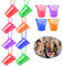 ZeYou Colourful Bridal Shower Shot Glasses 12 Pieces,Hen Party Shot Glass,Bridal Summit Glass Necklace for Bridal,Wedding Bridal Shower Bachelorette Hen Night Party Bridal Shower Decoration