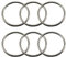 6 x 70 mm geschweißte O-Ringe aus Edelstahl für Fitnessringe, Camping-Gürtel, Yoga-Ringe, Hundeketten