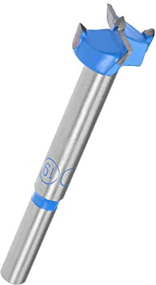 TA-VIGOR Forstner Drill Bit 19mm, Tungsten Carbide Wood Hole Saw Auger Opener for Woodworking Hinge Hole Drilling Boring Bit Cutter Blue