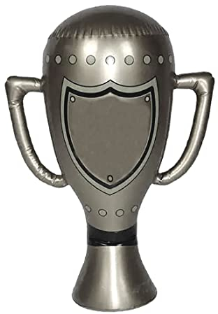 FAIRY TRENDZ Inflatable Trophy 60cm Football Party Decorations Blow Up Trophy Cup Sports Day Prizes Inflatable Toys Pool Party Fancy Dress Accessories