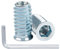 40 Pièces Insert Fileté Bois M6 x 13mm, Leryati Inserts M6 D'écrou Borgne Ecrou Hexagonal, Zinc Douille Filetée Insert a Visser Insert Écrous à Visser Fileté, Manchons à Visser Vis Tête Insert Bois