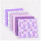 SHTGOI 7 Stück 25 x 25 cm Baumwollstoff Set Blume Lattice Patchwork Baumwolle Stoffe Paket Stoffreste Nähstoffe Stoffpakete für DIY Handgefertigte Nähen Quilten Kleidung Vorhänge Lila