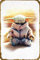 Grogu Meditierendes Poster TV-Show, Retro-Blechschild, langlebig, Wandkunst, Dekor, Film, Metallschild, Zuhause, Vintage, Schlafzimmer, Dekoration, Schild, 20,3 x 30,5 cm