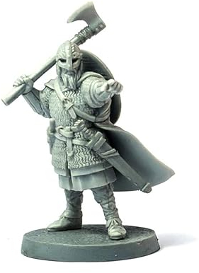 Brother Vinni Viking Warlord, Wargame Miniature SAGA 28mm, Resin, Grey