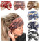 DRESHOW 6 Stück Breite Stirnbänder für Damen Extra Große Turban Stirnband Boho Head Wrap Elastische Haarbänder Haar Twisted Knot Haarschmuck