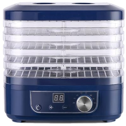 5 Plateaux Déshydrateur Alimentaire Avec Affichage Numérique Machine De Séchage De Fruits Avec Minuterie Et Contrôle De La Température Séchoir Alimentaire Pour Fruits / Légumes / Viande / Herbes ( Col