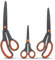 Magnificent Multipurpose Scissors – 3-Pack Teflon-Coated Stainless Steel Blades, Soft Grip Handles – Perfect for Sewing, Crafting, Fabric, Office, Home & Kitchen Use