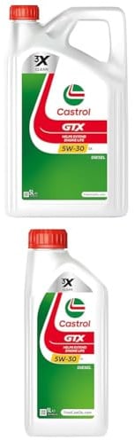 Bundle | Castrol GTX 5W-30 C4 Motoröl, 5L + 1L