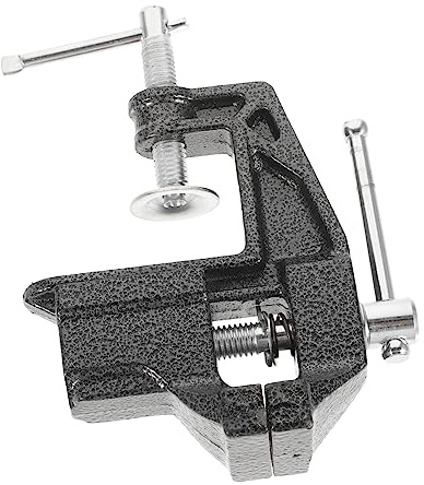 Veemoon Rotary Vise Small Woodworking Bench Vise Clamp for Drill Press Table Clamp