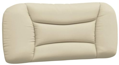 vidaXL Kopfteil-Kissen Hvar Creme 80 cm Stoff