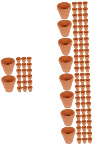 BESPORTBLE 100 Pièces Mini jardinière en Terre Cuite Extérieur Cache-Pot en céramique Pot de Fleur en Terre Cuite Pot de Fleur Terre Cuite Pot de Fleur Interieur jardinières succulentes Petit