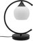 Arch Black Table Lamp Opaque Glass Globe Shade Desk Lamp Opal Sphere T502