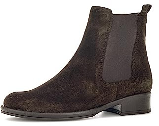Gabor Damen Chelsea Boots, Frauen Stiefeletten,uebergangsschuhe,uebergangsstiefel,Schlupfstiefel,flach,Stiefel,Bootee,ENGL. Brown,37 EU / 4 UK