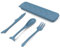 FVFVAHO Set di utensili da campeggio riutilizzabili, 1 set di utensili da viaggio a forma di pesce con custodia, posate da viaggio riutilizzabili in plastica, per bambini e adulti, per picnic e uso