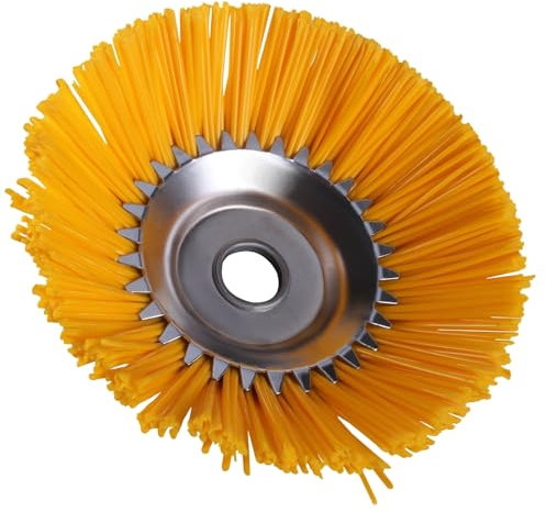 TIOMIOSEA Unkrautbürste für Freischneider Nylon,8 Zoll Unkrauttrimmer Motorsense,200x25mm Unkrautbuerste Freischneider,Unkrautbürste Profi Wildkraut Fugenbürste,Kegelbürste Für Freischneider