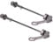 TIKATARER Quick Release Axle, 2pcs Road Mountaie Quick Release Skewers Quick Release Skewer Parts Wheel Hub Front and Rear Skewers Front Rear Skewer Accessory (Ti Color)