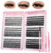 FANDIQ Individual Eyelashes Wispy Lash Clusters Kit 570 Pcs Eyelash Extension Kit D Curl Cluster Lashes 8-16MM DIY Eyelash Extension Kit with Lash Bond and Remover Tweezers Double-Ended Brush(A01 KIT)