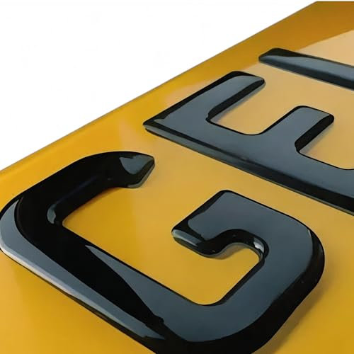 3D, 4D Acrylic Number Plates Rear/Front/Pair for Automotive, Home or Outdoor Use