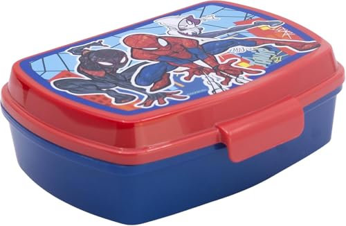 arlis Boîte à goûter Spiderman en Pvc - Lunch repas Spiderman (Boîte à goûter Spiderman)