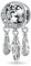LMLMECREA Mondstern Charms Anhänger - 925 Sterling Silber Traumfänger Charm für Europäische Armbänder & Ketten | Schmuckgeschenk für Damen