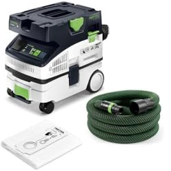 Festool Mobile dust extractor CLEANTEC CTL MINI I 110V | Compact mobile vacuum with Bluetooth auto-start, 5-level suction, touch control & Systainer T-LOC compatibility