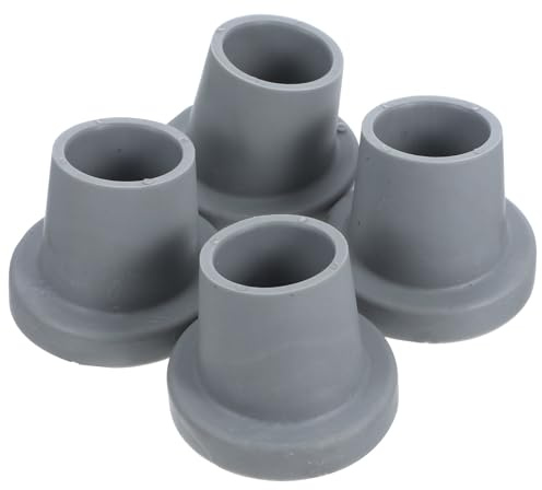 GOOHOCHY 4pcs Embouts de Pieds en Caoutchouc pour Chaise de Bain Ventouses et Trous de Drainage, Base Épaisse Antidérapante, Stabilité Améliorée pour Sièges de Bain