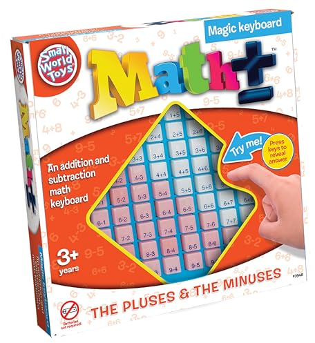 Small World Toys Addition and Subtraction Games, Preschool Math Counting Toys, Kindergarten Math Games Board for Ages 3+ Preschool Learning Activities Educational Toys, Learning Gift for Kids