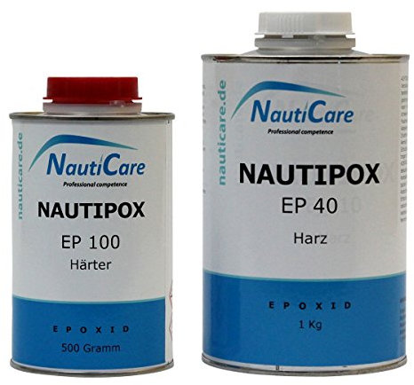 NautiCare UV Gießharz Set Glasklar | 1,5 kg | Set mit Epoxidharz und Härter - NautiPox