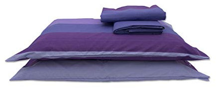 Parure Copripiumino Disegno Garda Matrimoniale Viola