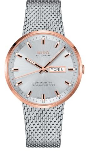 MIDO Herrenuhr Commander, Automatik Chronometer (COSC zertifiziert), 5bar wasserdicht