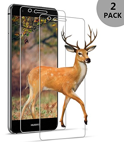 KENTY Panzerglas Schutzfolie für Huawei P10 Lite, [2 Stück] Displayschutzfolie für Huawei P10 lite, 9H Härte, Anti-Kratzen, Anti-Öl & Fingerabdruck, 3D Touch Kompatibel, 99% Transparente