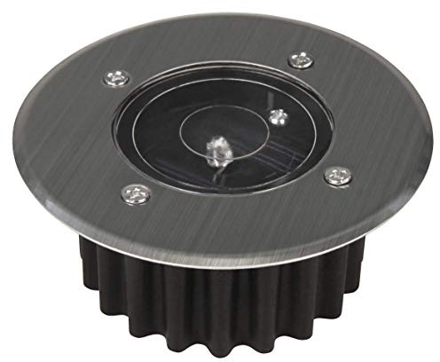 McShine - LED Solar Bodeneinbauleuchte | LSB-08 | Ø85x35mm, IP44 | leuchtende Akzente setzen im Garten, der Hofeinfahrt, Zufahrt, im Eingang uvam.