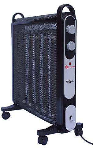 Aironic (TM Black 2000W Electric Mica Convector Panel Heater