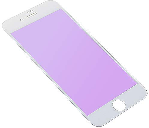 MOTIVE LIFE Anti Blue Light Soft Frame Matte Screen Protector for iPhone 7 8 White