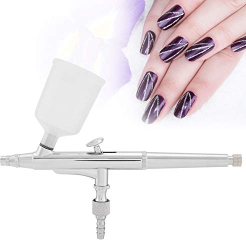 Airbrush Airbrushpistole Luftbürste Hohe Präzision Airbrush Set Airbrush Spray Gun Dual Action Schwerkraft Mit Düsen Schlauch Lackierpistole Tattoo Kuchen Spray Modell Mit Reinigung Werkzeug(0.5mm)