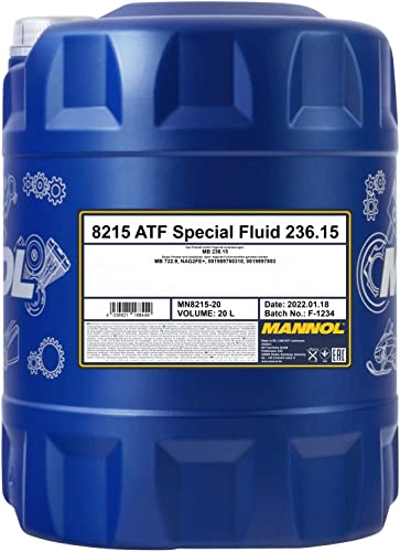 1 x 20 Liter MANNOL 8215 ATF 236.15 0019897903 blau